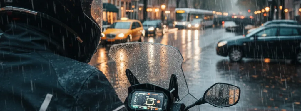 motorrijden in de herfst